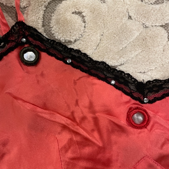 Silk and lace embellished top size S - Picture 4 of 4